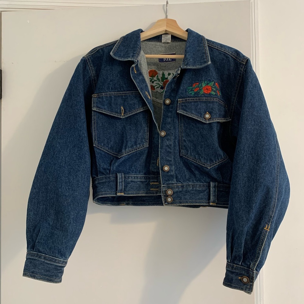 Jean embroidered jacket